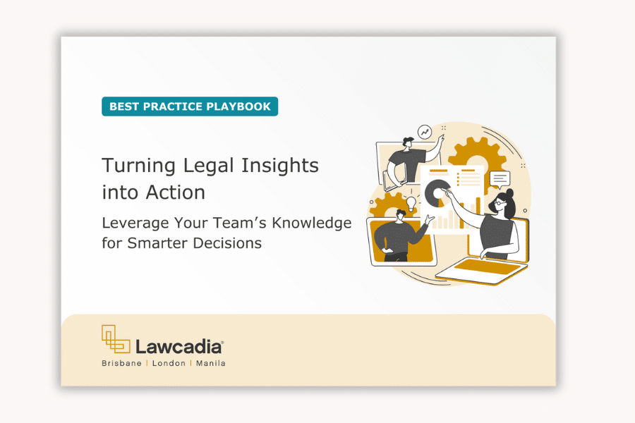 Best Practice Playbook Turning Legal Insights into Action